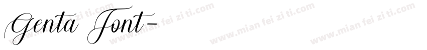 Genta Font字体转换